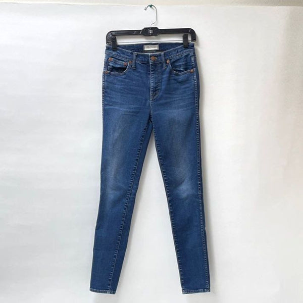 Women's Madewell Blue High Rise Skinny Jeans Size 28 Tall