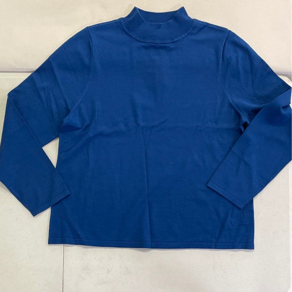 Wmns NWT Pendleton Blue Silk Pullover Sweater Sz XL