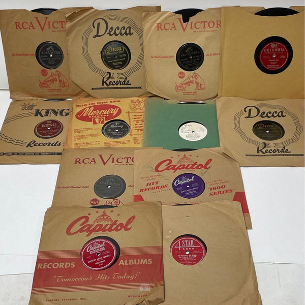 Country, Western Swing 1940s 78s Lot in Sleeves
