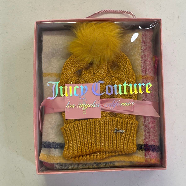Wmns New in Box Juicy Couture Hat and Scarf Set