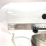 KitchenAid Classic Stand Mixer Model K45SSWH with Bowls and Attachments - TESTED
