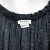 Wmns KIMCHI BLUE Black Olivia Smocked Goth Tiered Milkmaid Peasant Midi Dress S