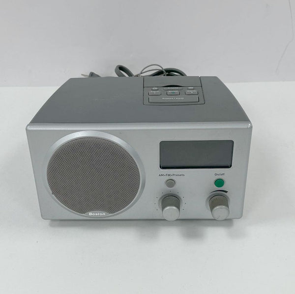 Boston Acoustics Recepter Radio AM/FM Alarm Clock - TESTED
