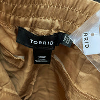 NWT Wmns TORRID Linen Blend Tan Brown Lightweight Pants Sz 14