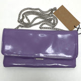 NWT Steve Madden Sublime Lilac Purple Shiny Vinyl Clutch