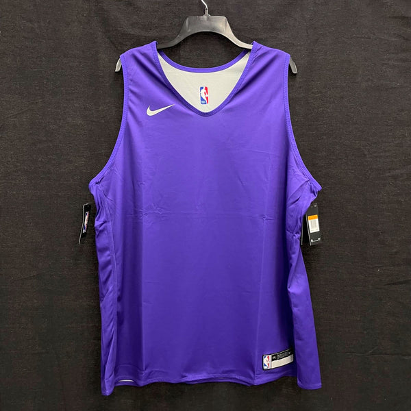 NWT Mens NIKE NBA Authentics Purple Plain Basketball Tank Jersey Sz 2X MSRP$72