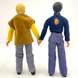 VNTG 1976 Mego Corp Starsky & Hutch 8" Posable Action Figures - Set of 2