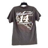 Mens TONY STEWART #14 Gray Nascar Racing Graphic Tee Shirt No Sz / 37" Chest