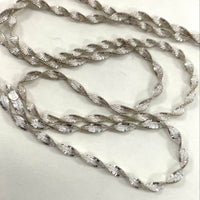 20" 925 Sterling Silver Twist Necklace & 7.25" Bracelet Set 3mm 10.41g