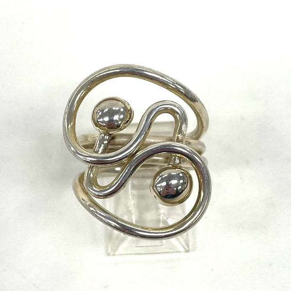 Sterling Silver Abstract Ring Size 6, 8.79g