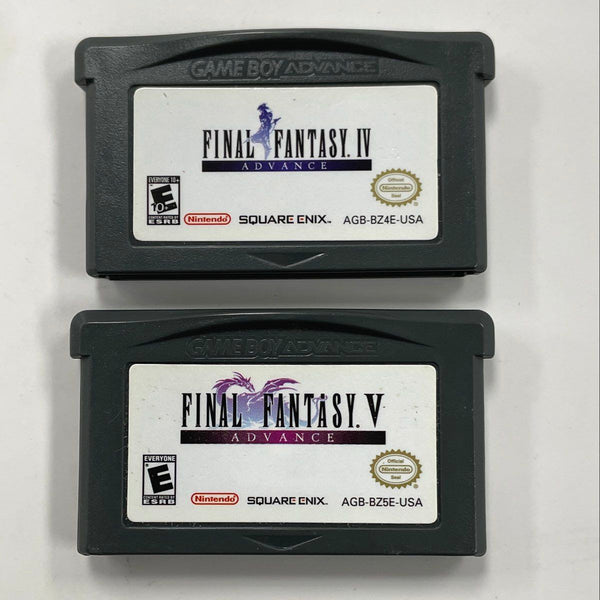 2pc Final Fantasy V & IV Game Boy Advance Games - TESTED