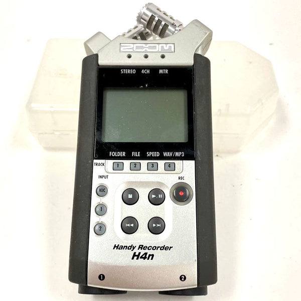 Zoom Handy Recorder Model H4n Black/Silver with Case - TESTED