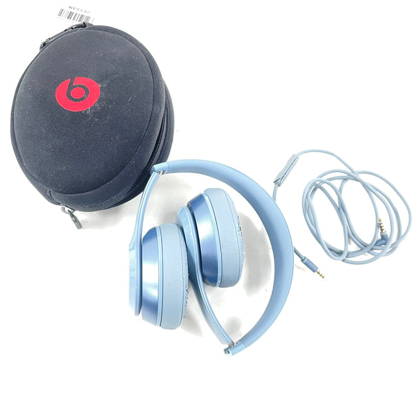Beats By Dr. Dre Solo2 Wired Headphones Light Blue BO518 With Case