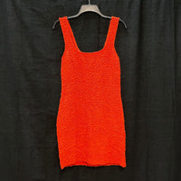 NWT Wmns RAILS Orange Popcorn Textured Julie Cherry Tank Dress Sz M MSRP$198