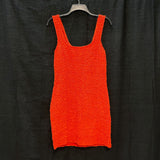 NWT Wmns RAILS Orange Popcorn Textured Julie Cherry Tank Dress Sz M MSRP$198