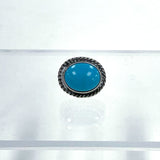 925 Sterling Silver Oval Turquoise Stud Earrings 2.90 Grams