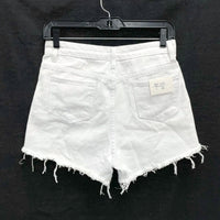 NWT Wmns SUPRISE White Denim Distressed Cut Off Jeans Shorts Sz 7 / 28