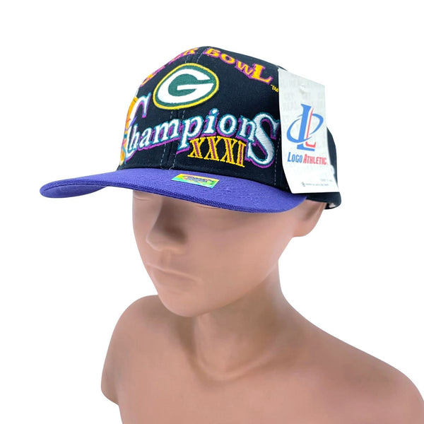 NWT 90s Vintage NFL Green Bay Packers Super Bowl Champions XXXI Baseball Cap Hat