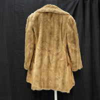 Wmns 60s Vintage LONDON LEATHERS by Lilli Ann Brown Faux Fur Suede Jacket No Sz