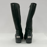 Ugg Broome Tall Black Suede Boots Sheepskin Lined Women's Sz 8