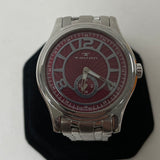 Stainless Watch TAVAN T966-017 Limit Edition Quartz 5ATM WR Maroon Dial Untested