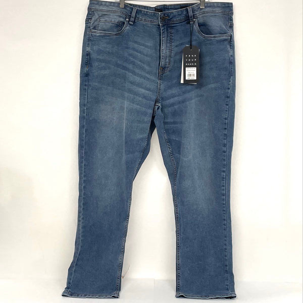 NWT The Perfect Jean NYC Light Wash Slim Thick Straight Jeans Men’s Sz 42x32