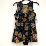 NWT Torrid Black Shadow Bloom Mesh Peplum One Piece Swimsuit Women’s Plus Sz 00