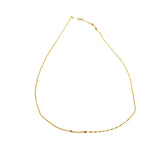 10K Yellow Gold 0.6mm Singapore Chain 19" Necklace for Scrap - 1.19g