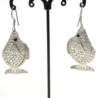 925 Sterling Silver Catch Of The Day Fish Dangle Earrings