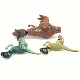 3 LEGO Jurassic World Dinosaur Figures; Carnotaurus, Delta, And Blue