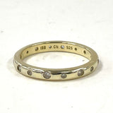 Gold Over 925 Sterling Sz 8 Vermeil CZ Stardust 2.7mm Stacker Ring, 2.46g