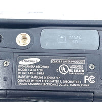 Samsung Digital DVD Camera Recorder +R Dual Layer Model SC-DC173U - TESTED