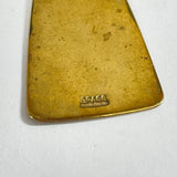 RLM Studios Sterling Silver & Brass 2.5" Long Hammered Dangle Earrings 10.00g