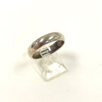 Sterling Silver Domed 4.7mm Band Ring Size 7.5, 3.88g