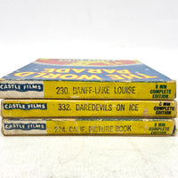 3pc VNTG Castle Films 8mm Film Reels - World Parade & Sport Parade