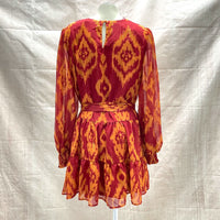 NWT Flying Tomato Women's Sz M Red Orange Long Sleeve Mini Dress