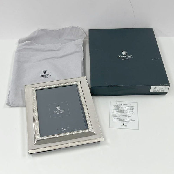 Waterford Fine Silver Gifts Silverplate 5x7 Powercourt Photo Frame