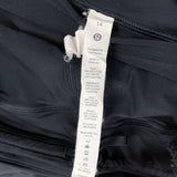 Wmns LULULEMON Black Pace Rival Pleated Athletic Tennis Skort / Skirt Sz 14