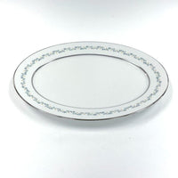 Oxford Bone China Holyoke Serving Platter with Daisy Patterned Rim