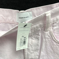 NWT Wmns CURRENT/ELLIOTT Light Pink Denim Cut Off Jean Shorts Sz 27 MSRP$178