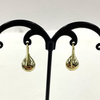 New in Box Argentino Vivo Gold Plated Sterling Silver Droplet Earrings 1.58g