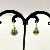 New in Box Argentino Vivo Gold Plated Sterling Silver Droplet Earrings 1.58g