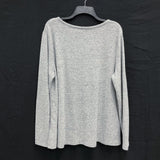 NWT Wmns SHANA Gray Heather Asysemtric Soft Knit Long Sleeve Top Sz XL MSRP$78