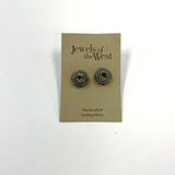 925 Sterling Silver Handcrafted Jewels Of The West Citrine Earrings 6.56 Grams