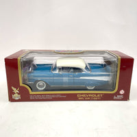 Road Legends 1957 Blue/White Chevrolet Bel Air 1:18 Die Cast Scale Car Model