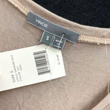 NWT Wmns VINCE. Pinky Beige Loose Casual Scoop Neck Tank Top Sz S MSRP$110
