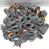 35pc Nintendo Wii OEM AV Cable Lot - untested