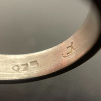 Sterling Silver Simple 4.3mm Band Ring Size 5.5, 4.59g