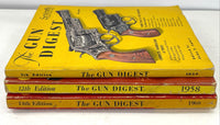 3pc The Gun Digest Magazine/Book Lot - 7th, 12th, & 14th Editions