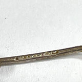 Sterling Silver 1 5/8" Elongated Oval Hoop Earrings 4.00g